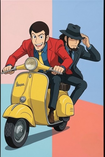 Quadro tela lupin iii - quadro,